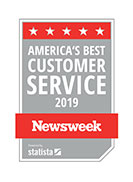 America’s Best Customer Service 2019 Newsweek badge